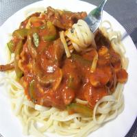 Home Economics Class Pasta and Beef Strips image