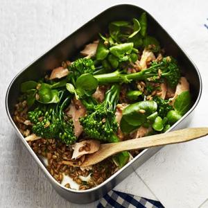 Trout & spelt salad with watercress_image