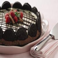 Sour Cream Topped Chocolate Cheesecake image