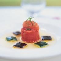 Tomato Essence and Timbale of Pressed Tomatoes_image