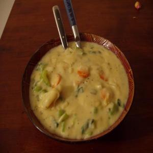 Cream of Fresh Vegetable Soup (Vegetarian)_image