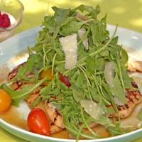 Grilled Chicken Cutlets with Lemon and Black Pepper and Arugula-Tomato Salad_image