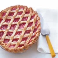 Lattice-Topped Strawberry-Rhubarb Pie_image