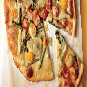 Spring Vegetable Pizzas image