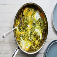Torshi Tareh (Persian Sour Herb Stew With Marbled Eggs) image