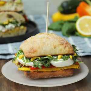 Grilled Veggie & Burrata Sandwich Recipe by Tasty_image
