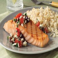 Grilled Salmon with Mediterranean Salsa image