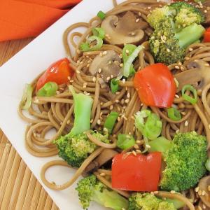 Soba with Toasted Sesame Seed Sauce image