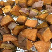 Sweet Potatoes Roasted With Garlic and Rosemary image