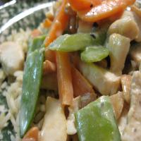 Chicken With Veggies in Sour Cream Sauce_image