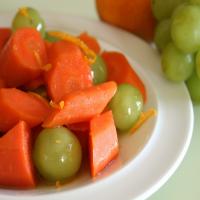 Glazed Carrots and Grapes image