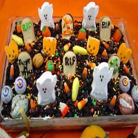Spooktacular Halloween Graveyard Cake image