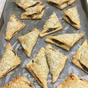 Brie and Mushroom Phyllo Puffs_image