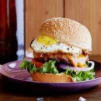 Hangover Breakfast Sausage-and-Egg Burger image
