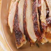 Roasted Turkey Breast and Natural Jus with Mushroom, Brown Butter, and Sage Stuffing_image