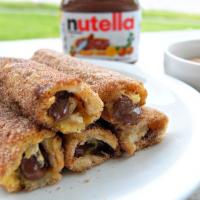Nutella French Toast Rolls with Cinnamon Sugar Recipe - (4.6/5) image