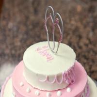 Just Married Three-Tier Pound Cake image