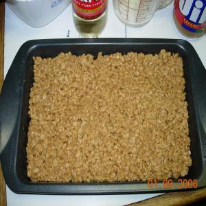 No Cook Scotcheroos - Peanut Butter Rice Crispy Treats image