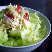 Curried Chicken Salad With Grapes_image