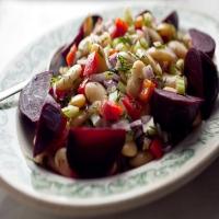 Marinated Giant White Beans and Beets image