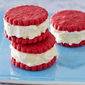 Red Velvet Ice Cream Sandwiches image