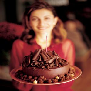 Candied Hazelnuts and Chocolate Curls image