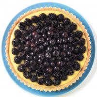 Lime Tart with Blackberries and Blueberries image