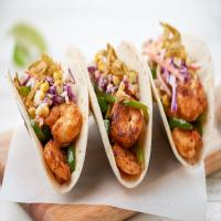 Cajun Shrimp Tacos with creamy corn slaw_image