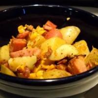 Spiced Potatoes and Spiral Ham_image