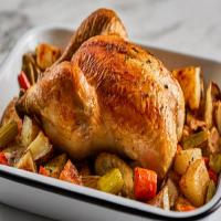 Thyme-Roasted Chicken with Vegetables image