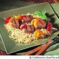 Beef Kabobs with Parmesan Orzo image
