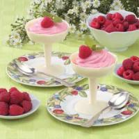 Raspberry Mousse In Chocolate Cups_image