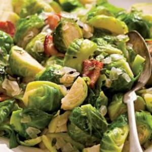 Sautéed Brussels Sprouts with Bacon & Onions Recipe - (4.3/5)_image