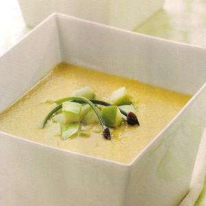 Cheddar Soup with Granny Smith Apples image