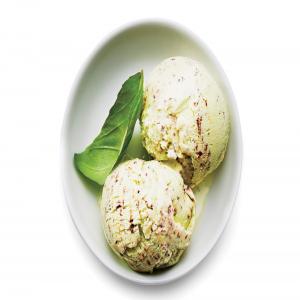 Mr. and Mrs. Miscellaneous Basil-Chip Ice Cream_image