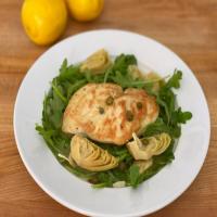 Lemon Chicken with Artichokes, Capers and Arugula_image