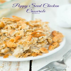 Poppy Seed Chicken Casserole (+ Ritz Cracker Topping!) - Oh Sweet Basil_image