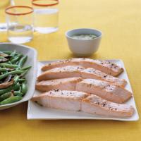 Salmon with Herbed Mustard Sauce image