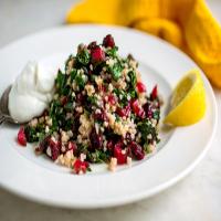 Bulgur Salad With Greens, Barberries and Yogurt_image