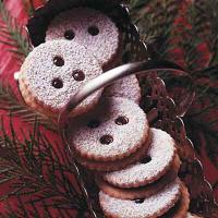 Raspberry & Chocolate Filled Almond Cookies_image