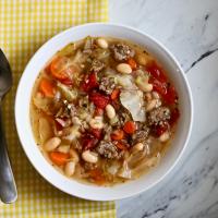 Rustic Cabbage and Sausage Soup_image