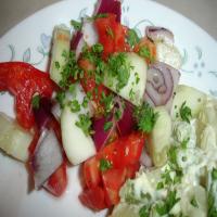 Cucumber, Tomato and Red Onion Salad_image