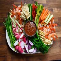 Crudite That's Not Passe with Greek Yogurt Ranch and Bloody Mary Dip image