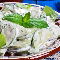 KETO Creamy Lemony Cucumber Salad_image