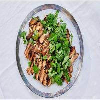 Grilled Pork Shoulder Steaks With Herb Salad image