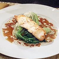 Eric's Sauteed Grouper with Baby Bok Choy and Soy Ginger Vinaigrette_image