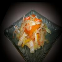 Southern Cabbage Salad With Sweet Onion and Peppers_image