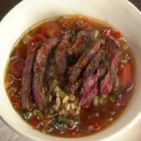Mexican Sliced Steak and Barley Soup image