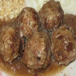 Homemade Porcupine Balls with Gravy, Millie's image
