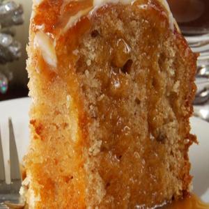 Moist Apple Cake With Caramel Topping Recipe_image